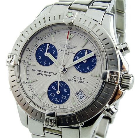 relogio breitling a73350|breitling chrono colt quartz.